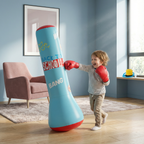 Inflatable punching bag for children with water base
