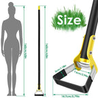 Stainless Steel Garden Hoe with Ergonomic Long Handle
