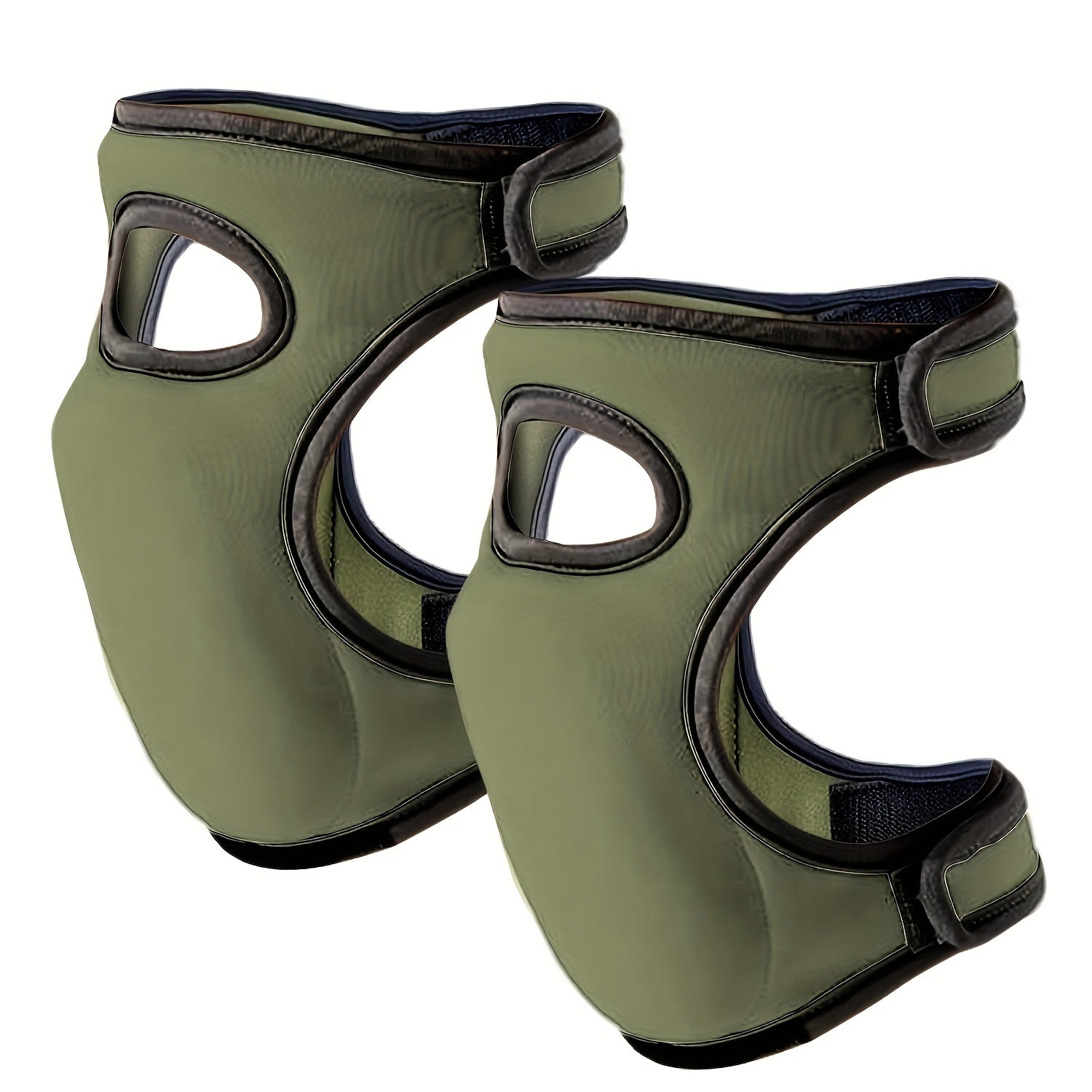 Ergonomic garden knee pads with adjustable straps