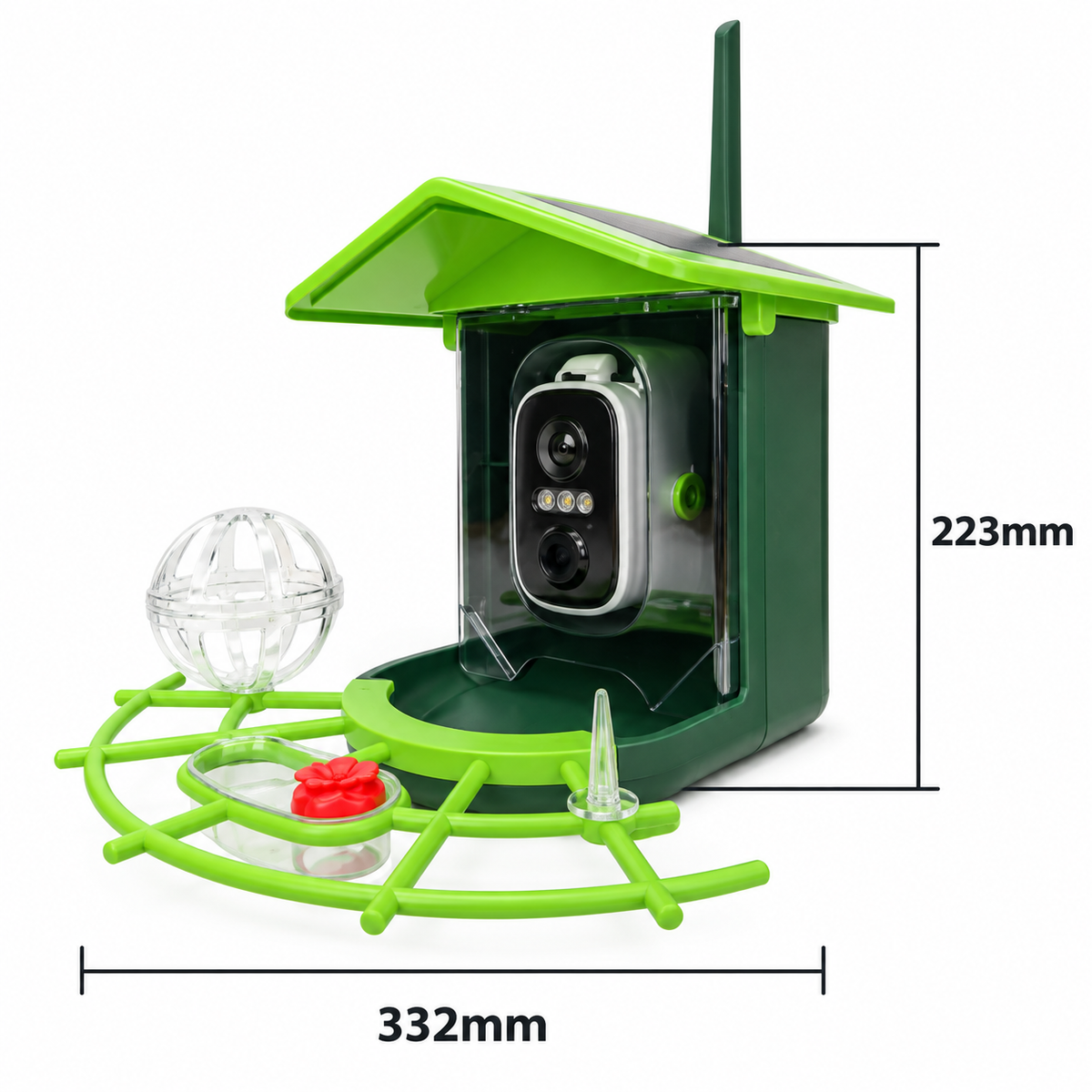 Vogelfutterhaus mit HD-Kamera und Nachtsicht