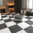 Puzzleteppich-Fliesen mit Schaumstoff – Weiche Bodenfliesen