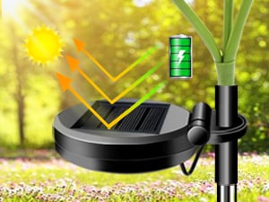 Solar-Sonnenblumenleuchte für Garten und Terrasse