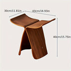 Vlinder-Hocker aus massivem Holz – Zeitloses Design
