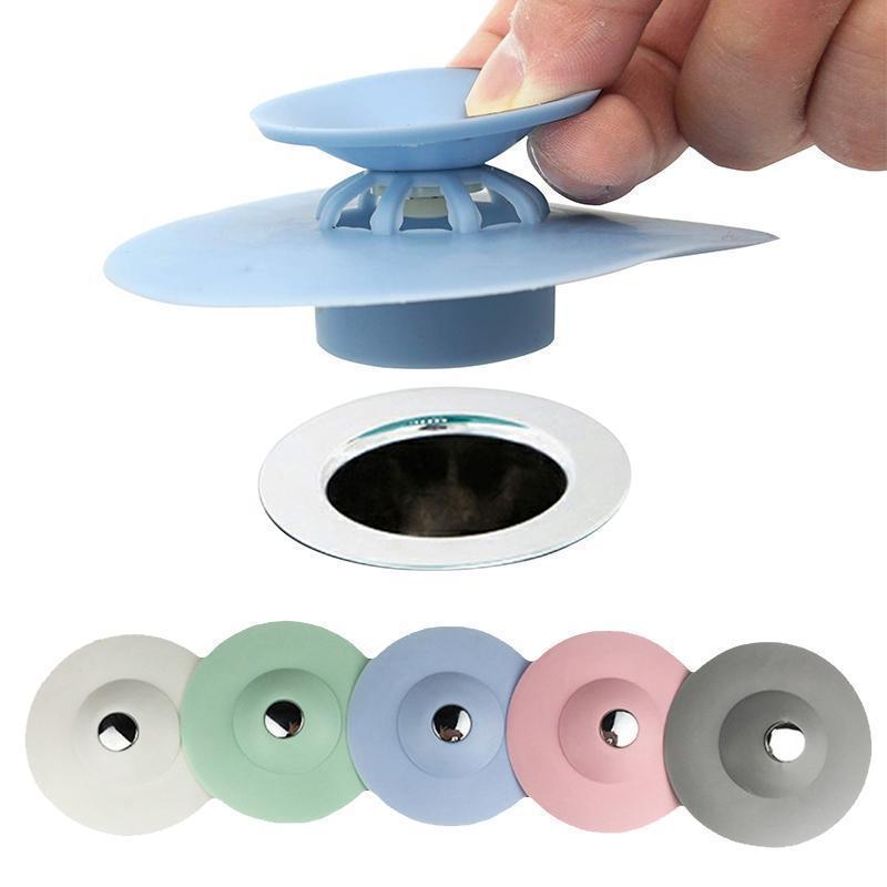 Drain stopper with hair catcher silicone – multifunctional