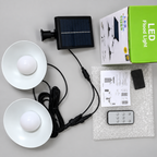 Solar-Pendelleuchten-Set mit Fernbedienung – 2 Lampen