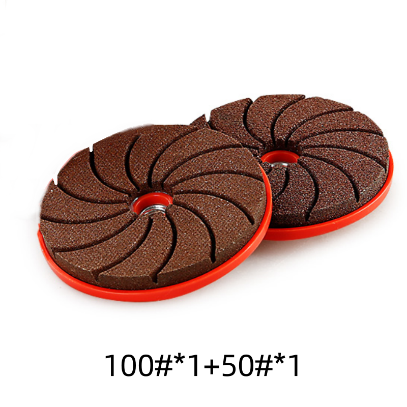 Polishing disc with cooling structure for angle grinders