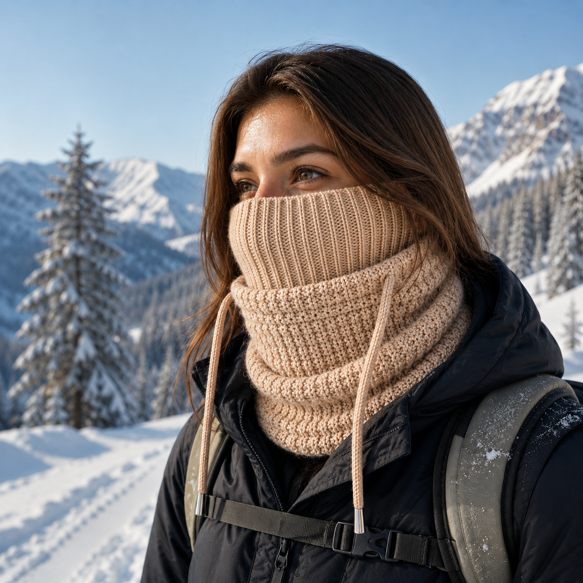 Multifunktionstuch Fleece 3-in-1 für Kopf, Gesicht und Nacken