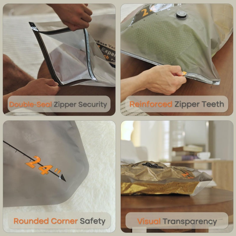Vacuum storage bags with wireless pump