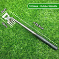 Stainless steel weed remover with ergonomic handle