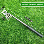 Stainless steel weed remover with ergonomic handle