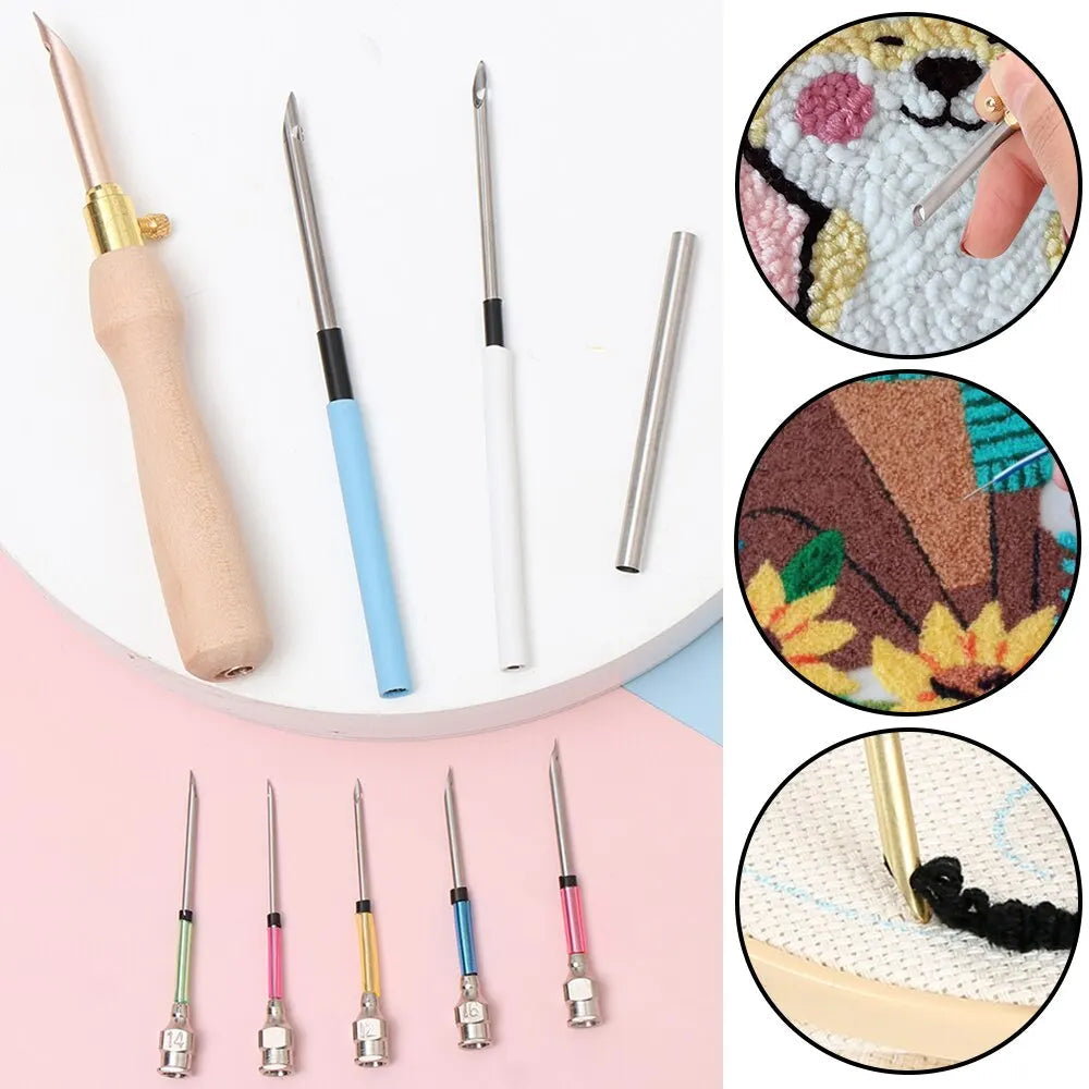 Punch Needle Set – Ergonomisch für Stickerei und Häkelarbeiten