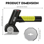 Cordless cutting tool for fabrics and leather