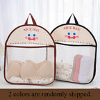 Mesh storage bag with cute animal motifs – foldable