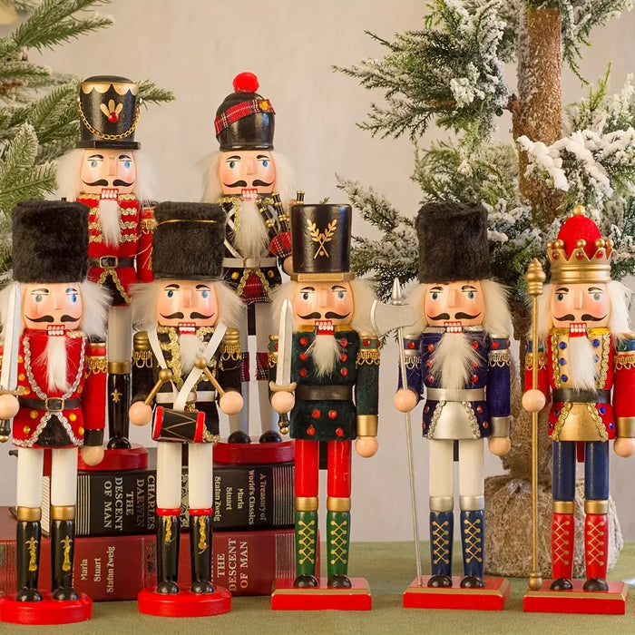 Holz-Nussknacker Soldatenfigur – Weihnachtsdekoration