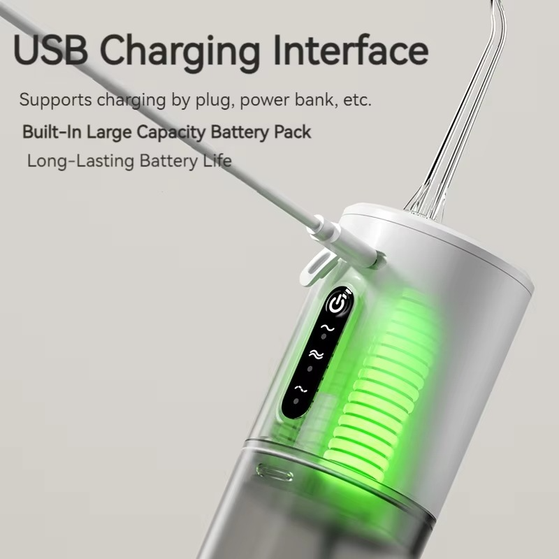 Electric oral irrigator with 3 pressure settings