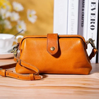 Leder-Handtasche im Retro-Stil – Handgefertigt