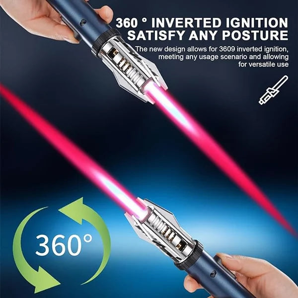 Gasfeuerzeug mit 360° Düse und Metallgehäuse