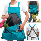 Gartenschürze mit Känguru-Tasche – Freihändiges Sammeln