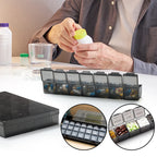 Medication Organizer 28 Compartments – Weekly Dispenser for Tablets