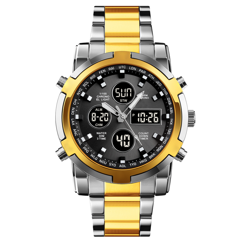 Digital-Armbanduhr mit Multifunktionsdisplay