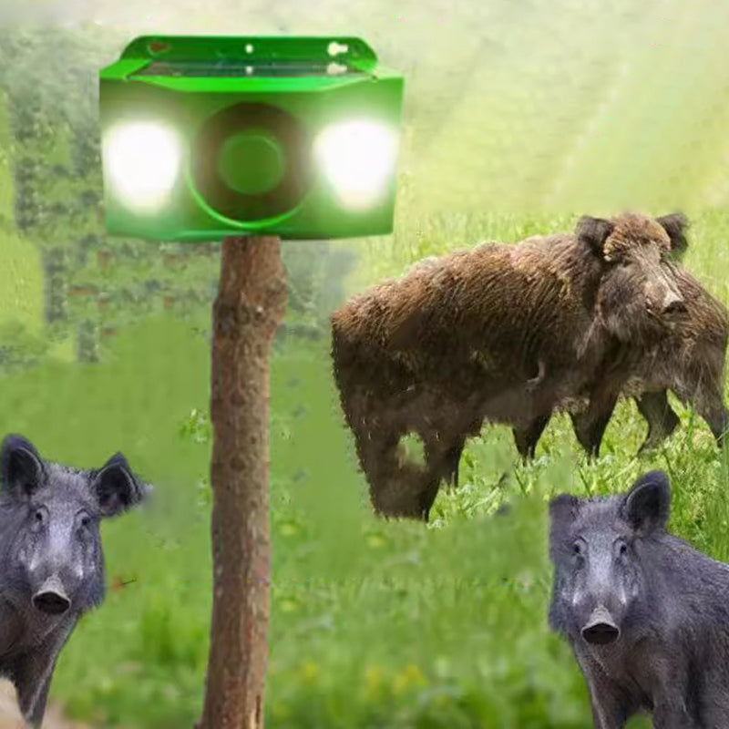 Solar-Tierabwehr mit Blitzlicht und Alarm