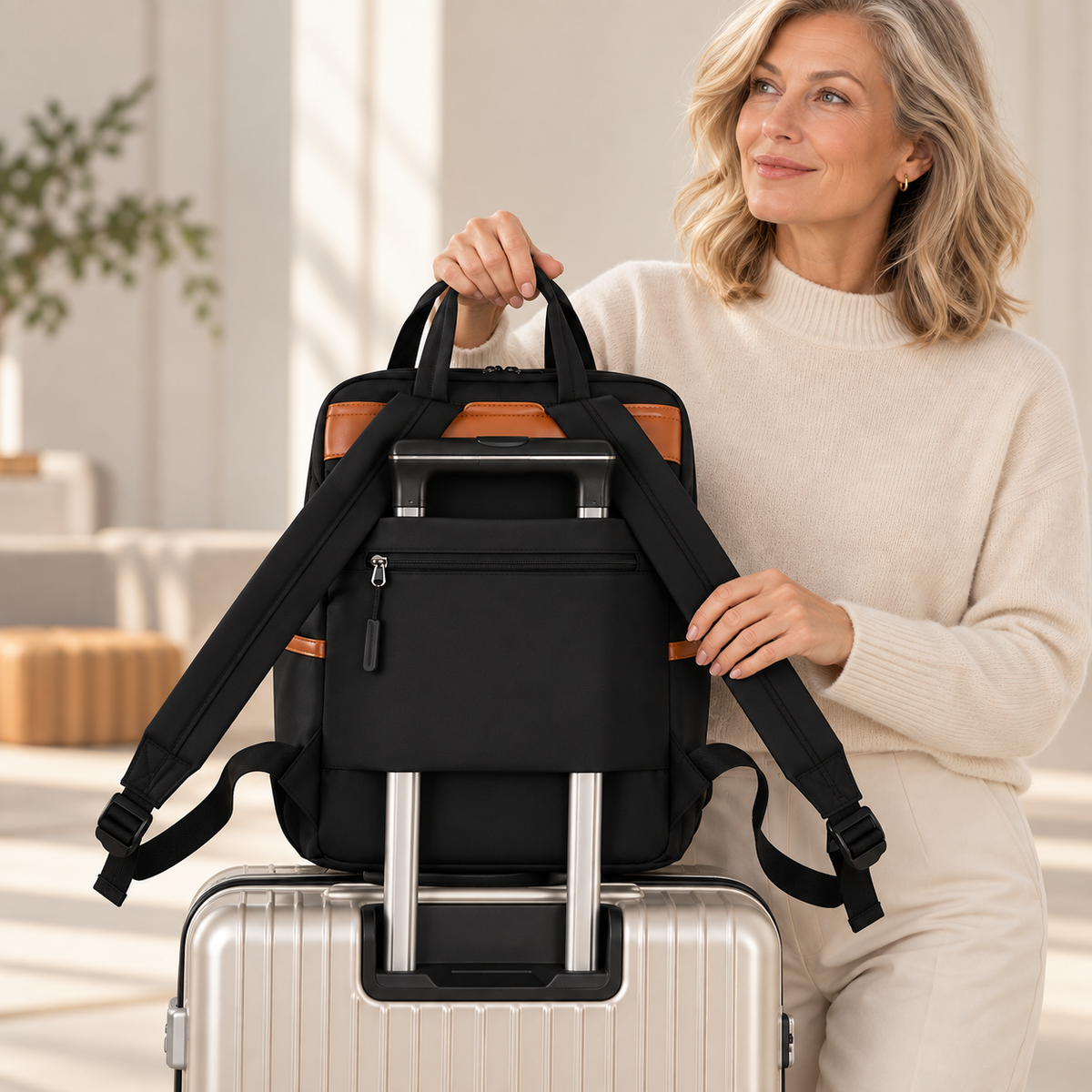 Diebstahlsicherer Reiserucksack Oxford-Gewebe