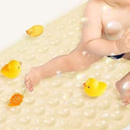Non-slip bathtub mat with 200 suction cups