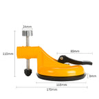 Tile aligner with suction cup & leveling screw – for glass, tiles & wood