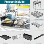Pull-out 2-in-1 Dish Dryer with Drip Tray