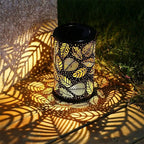 Solar Gartenlaterne mit Sonnenblumen-Muster