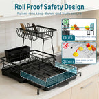 Pull-out 2-in-1 Dish Dryer with Drip Tray