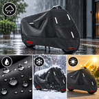 Motorradabdeckung Oxford-Gewebe mit Reflexstreifen