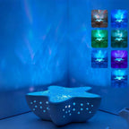 Star projector with 7 color changes and ocean effect