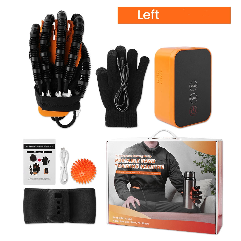 Handtrainer-Handschuh mit automatischer Fingerübung