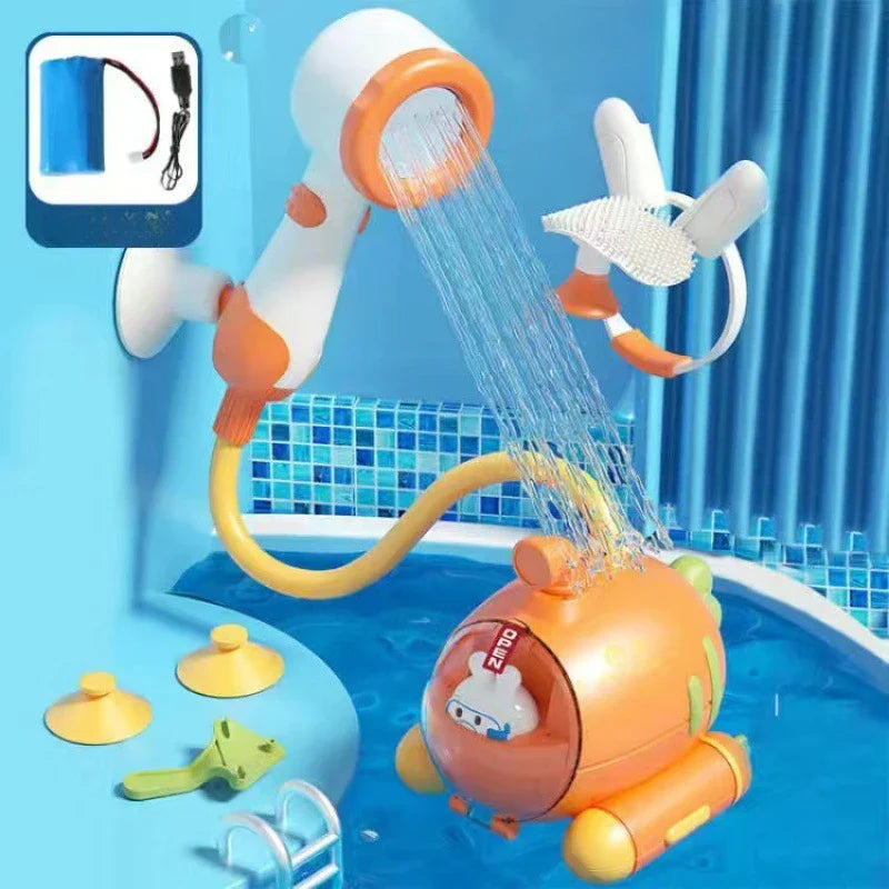 Badespielzeug U-Boot mit Duschkopf und Saugnäpfen