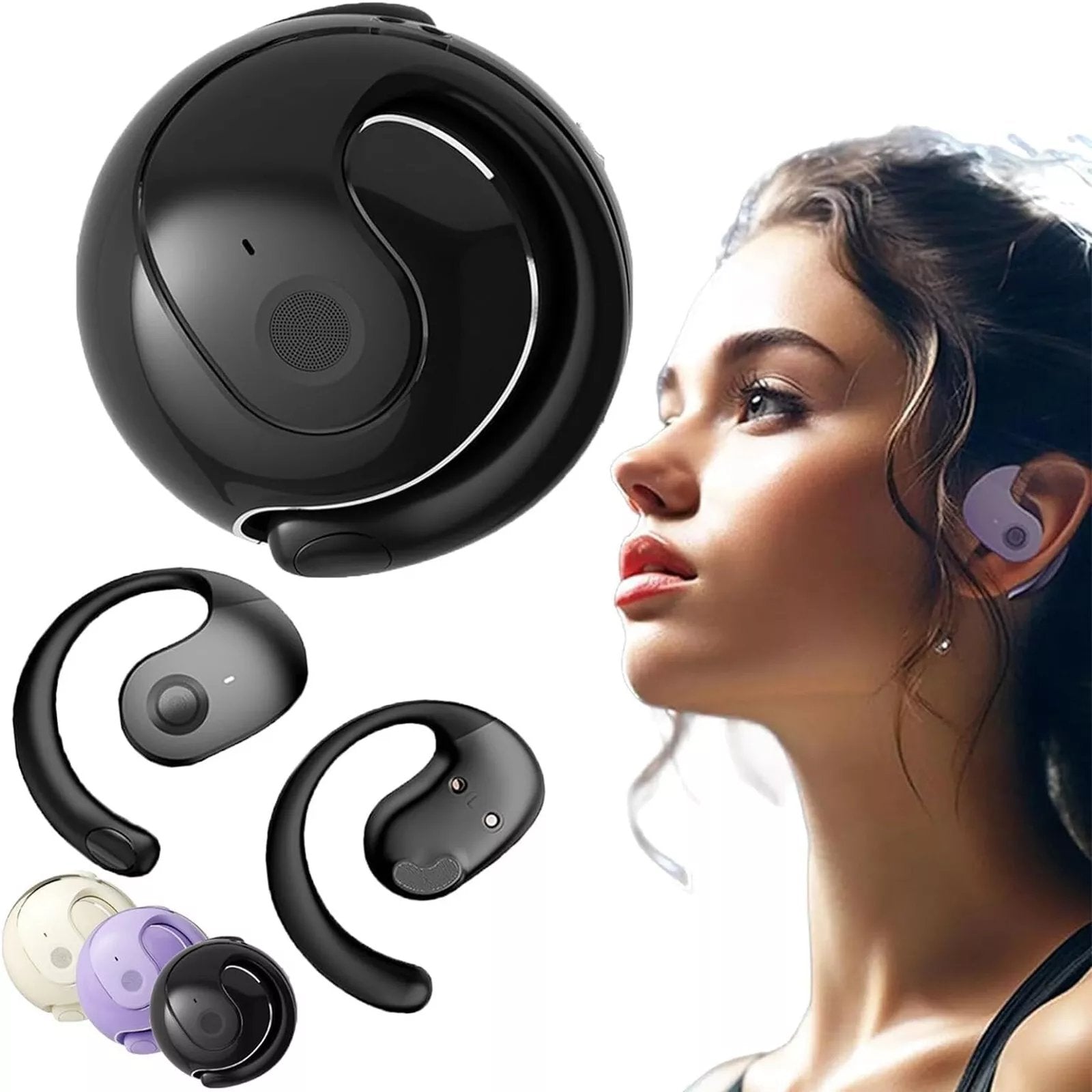 Bluetooth-Kopfhörer kabellos mit Ohrhaken
