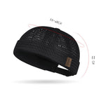 Rimless mesh cap with breathable fabric