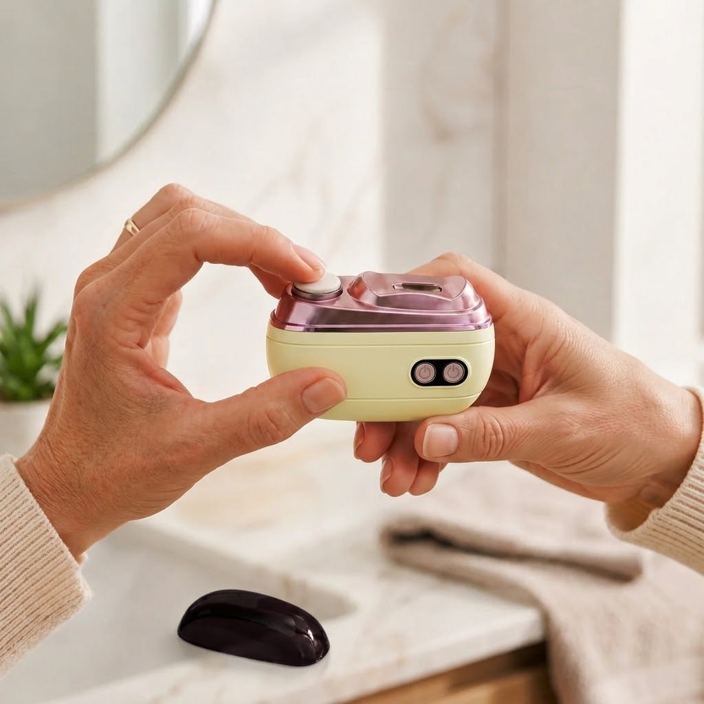 Elektrischer Nagelknipser 2-in-1 mit Polierfunktion, Akku & USB-C