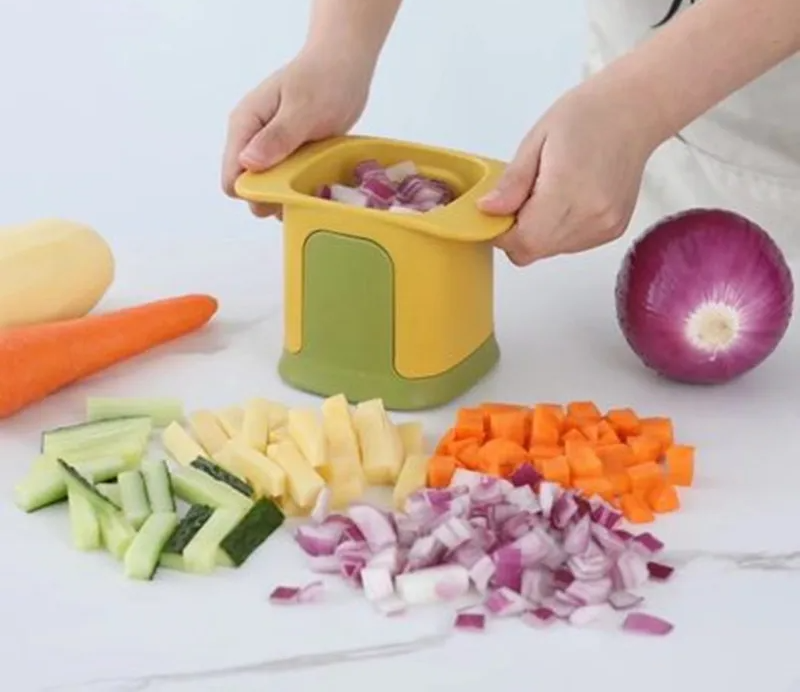 Gemüseschneider Handdruckmechanismus für Pommes und Würfel