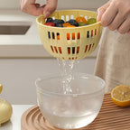 Salatschleuder mit Aufbewahrung – 3-in-1-Funktion