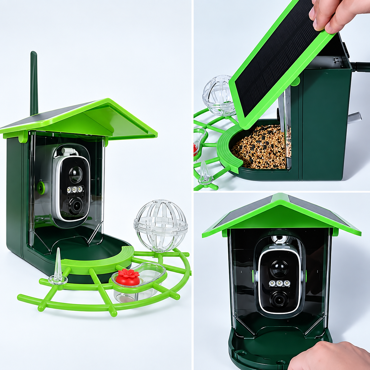 Vogelfutterhaus mit HD-Kamera und Nachtsicht