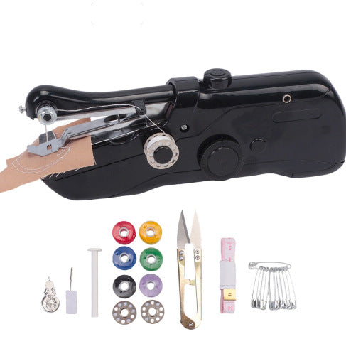 Portable hand sewing machine with 3 speeds