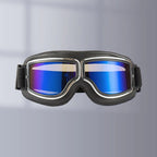 Motorradbrille Vintage-Stil mit verstellbarem Gummiband