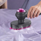 Portable handheld steam iron for wrinkle-free clothes – Steam & dry ironing