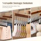 Wooden Hangers with Stainless Steel Clips – Hang More, Take Up Less Space - Set of 2