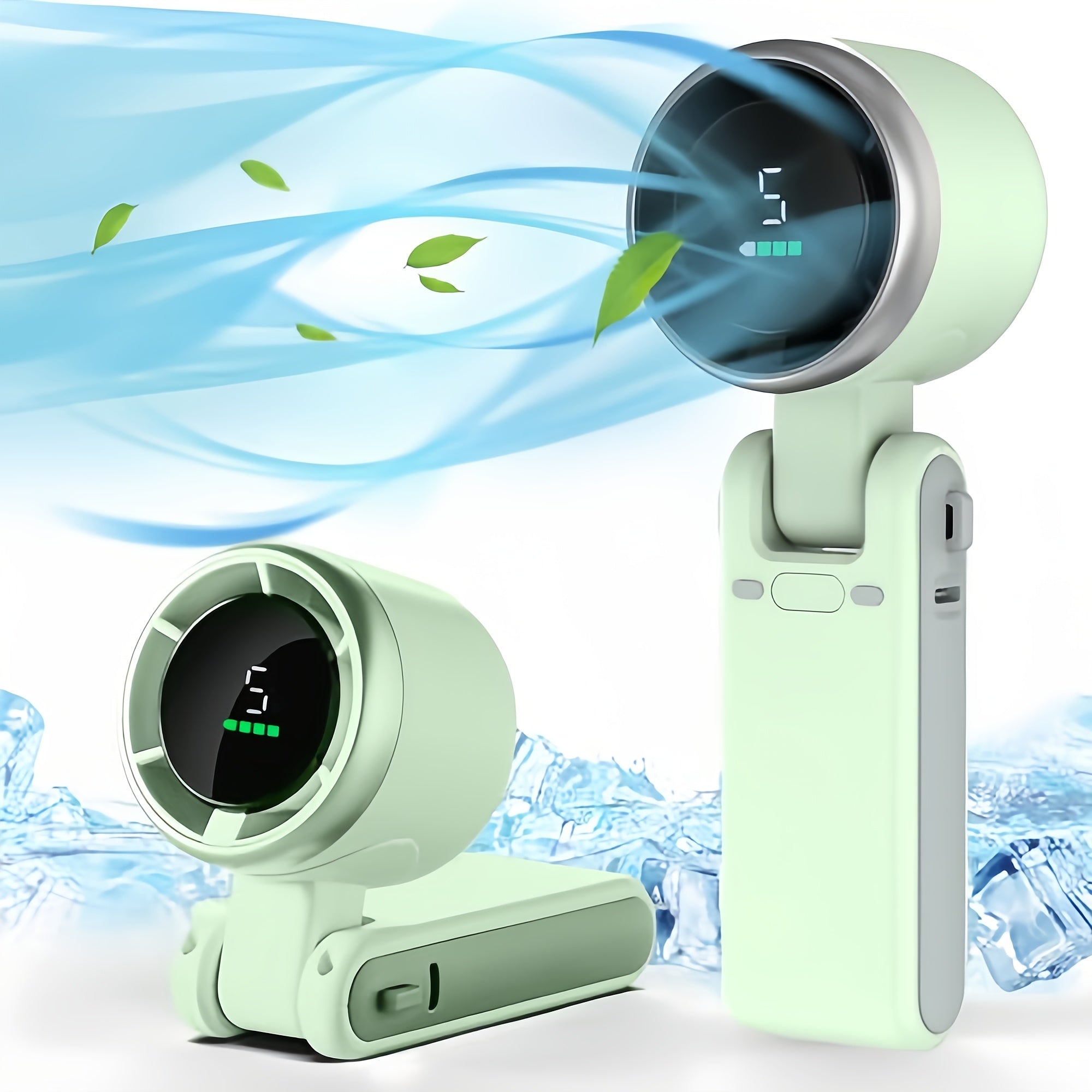 Handventilator USB wiederaufladbar mit 5 Geschwindigkeiten