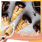 Horn-Shaped Pastry Molds Set – Bake Crispy Cream Rolls at Home