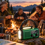 Notfallradio mit Kurbel, Solar und Powerbank-Funktion