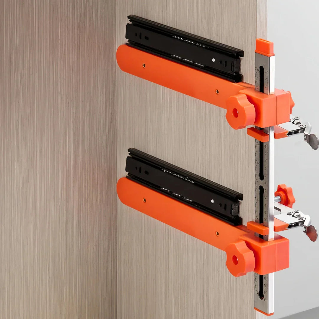 Tensioning device for drawer slides – precise installation