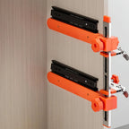 Schubladenschienen-Montagehilfe mit Spannzwinge